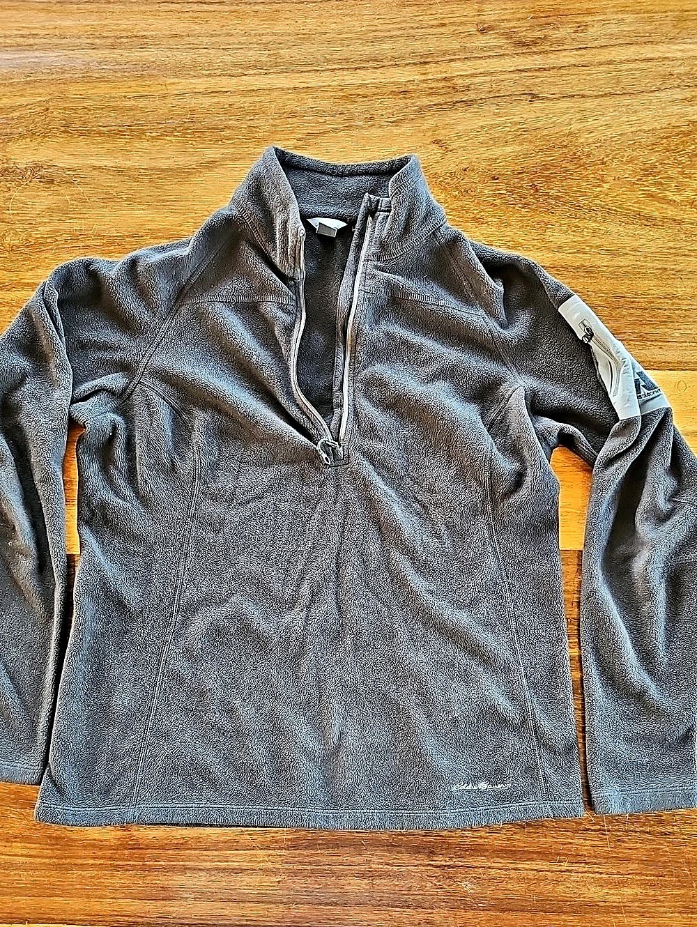 Eddie Bauer First Ascent Polar Tech Fleece 1/4 Zip Pullover Black